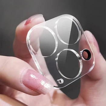 1 / 2 / 3 шт. Закаленное стекло с твердостью 9H для iPhone 15 Pro Max 15Plus Защитные пленки для объектива камеры iPhone 15 Pro