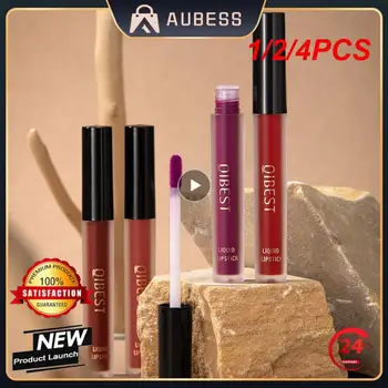 1/2/4PCS 2023 NewLiquid Lipstick + Lip Liner Set Makeup Velvet Lip Gloss Lip Tint Стойкий набор глазури для губ