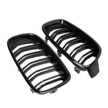 1 пара глянцевая черная передняя решетка / решетки радиатора для BMW 3-Series F30 F31 F35 2012-2017 Стайлинг автомобиля