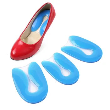 1 пара Женские U-образные накладки на пятку Высокий каблук Мягкий силикон Обувь Накладка Для Спортивной Ходьбы Защита Ног