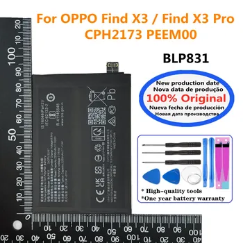 100% оригинальный новый аккумулятор BLP831 емкостью 4500 мАч для OPPO Find X3 / Find X3 Pro X3Pro CPH2173 PEEM00 Батарея для мобильного телефона