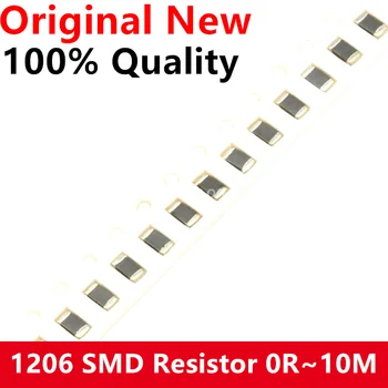 100Pcs 1206 SMD резистор 0R ~ 10M 1/2W 0 1 10 100 150 220 330 Ом 1K 2.2K 10K 100K 0R 1R 10R 100R 150R 220R 330R