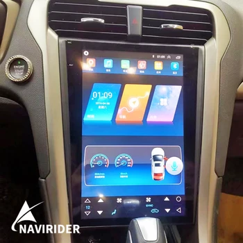 128G для Ford Mondeo Fusion MK5 Радио Android 13 Мультимедиа 2013-2019 GPS Navi Головное устройство Tesla Авто Аудио Стерео Видео Плеер