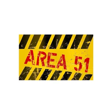 13,8X8,3 см Забавный НЛО Зона 51 Предупреждение Авто Наклейка Виниловая водонепроницаемая наклейка