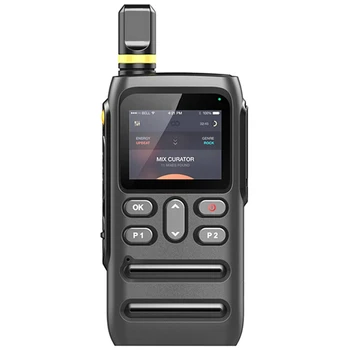 1Set JX-700 4G Общественная сеть Цифровая рация WIFI / Bluetooth Соединение GPS Позиционирование Сверхдлительное время ожидания Черный ABS
