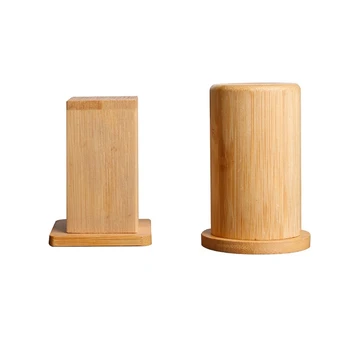2 шт. бамбуковый диспенсер для зубочисток квадратный круглый ящик для зубочисток украшение для домашнего отеля