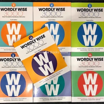 35Pcs/Set WORDLY WISE 3000 Book K-12 IELTS TOEFL Расширение словарного запаса английских слов Учебник Тестовый буклет Обучение для детей