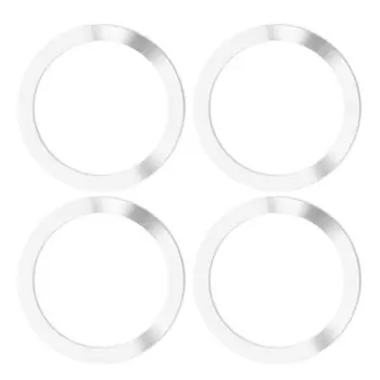 4 шт. Универсальные круглые металлические кольца для магнитного беспроводного зарядного устройства Qi Вентиляционное отверстие Магнит Автомобильное крепление Держатель для iPhone Смартфоны