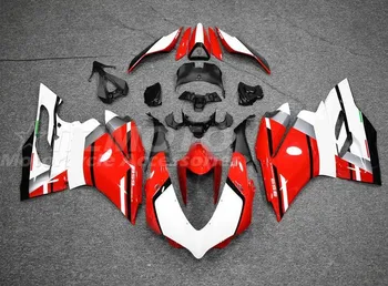 4Подарки Новый комплект обтекателей ABS подходит для Ducati PANIGALE 959 1299 2016 2017 2018 16 17 18 Комплект кузова Красный Белый