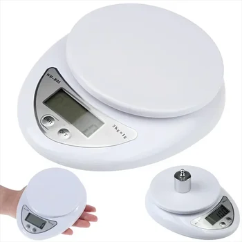  5 кг 1 г Цифровые весы Портативные ЖК-электронные весы с чашей Домашняя кухня Пищевые балансы Измерение веса Весы Инструменты для выпечки