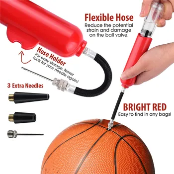 5 цветов Многофункциональный портативный воздушный насос Мини-инфлятор для футбола, баскетбола, волейбола