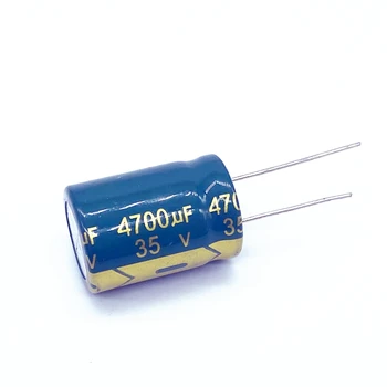 5 шт./лот Алюминиевый электролитический конденсатор 35 В 4700 мкФ 18 * 25 мм Низкий ESR / импеданс Высокая частота 4700 мкФ35 В 20%
