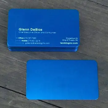 50X Визитные карточки Алюминиевые заготовки Именная карточка для печати толщиной 0,18 мм для клиента