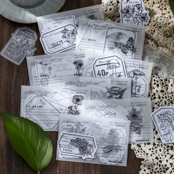 8packs/LOT Garden Observation Diary series ретро бумажная маска наклейка washi
