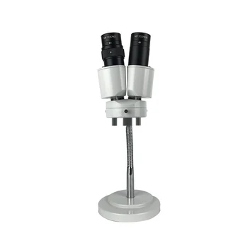 8X Стереомикроскоп со светодиодной подсветкой Бинокулярный стереомикроскоп Регулируемый шланг для стоматолога Инструмент для пайки печатных плат RX-6D