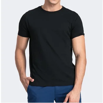A2616 Совершенно новая мужская футболка из 100% хлопка O-образный вырез Чистый цвет Мужская футболка с коротким рукавом XS-3XL Мужские футболки Топ Футболка для мужчин