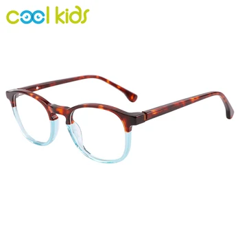 COOLKids Оптическая оправа Детские ацетатные овальные оправы унисекс Черепаховые очки кристаллического цвета для детей Очковые очки
