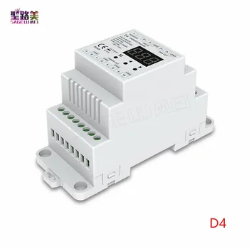 D4 CV Светодиодный DMX Декодер 4CH PWM постоянное напряжение DC12V-24V 20A 4Channel DMX512 Светодиодный декодер Контроллер для светодиодной ленты RGB RGBW