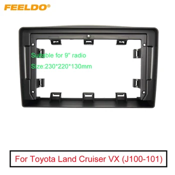 FEELDO Авто 2Din Аудио Лицевая панель Рамка Панель Для Toyota Land Cruiser VX (J100-101) 98-02 9 