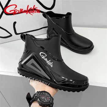 Gamakatsu Мужская рыбацкая обувь На открытом воздухе Нескользящая походная обувь Shaxi Fishing Rain Boots Резиновые профессиональные водонепроницаемые рыбацкие ботинки