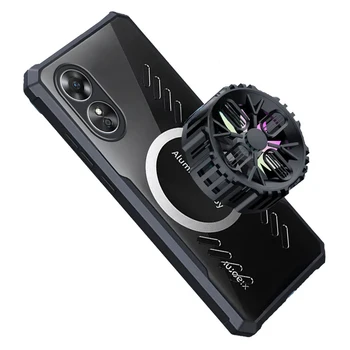  Gamer Чехол для телефона OPPO A17 Графеновая крышка для рассеивания тепла Восемь отверстий Дышащий прозрачный тонкий корпус