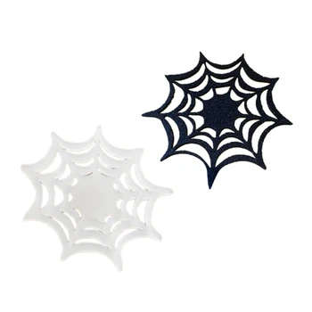 Halloween Spiderweb Светящиеся изолированные подстаканники Теплоизолированная посуда на Хэллоуин для горячего и холодного N84C