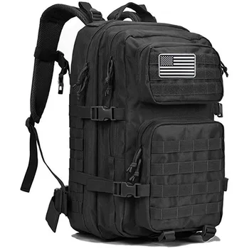  Hot Sale Custom Outdoor Sport Водонепроницаемая сумка для выживания в походах Черный камуфляжный охотничий тактический рюкзак 36-55L
