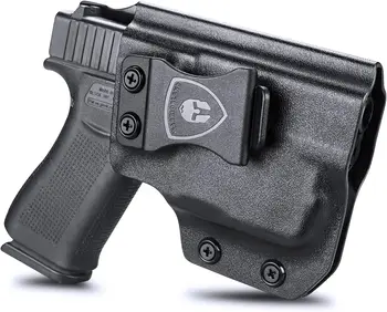IWB Кобуры Kydex & Carbon Fider, подходящие для Glock 43/43X (не Mos)TLR6 Лазерный легкий пистолет Тактические держатели для правостороннего / левого оружия