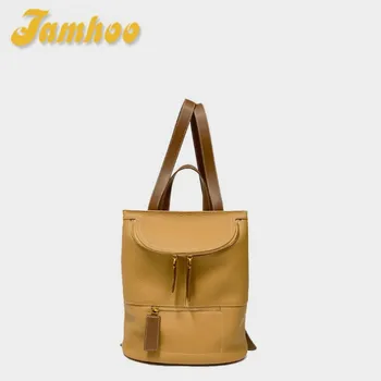  Jamhoo Новая большая противоугонная дорожная сумка Толстый кожаный рюкзак Togo Женский стильный студентка колледжа Высококачественные школьные сумки для женщин