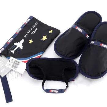 Lesportsac Модный дорожный набор Маска для глаз Тапочки Сумка для хранения Id Pack Праздничный подарок на день рождения
