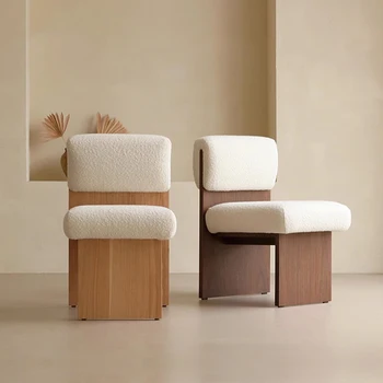 Lounge Nordic Деревянные обеденные стулья Дизайнер Эргономичный акцент для вечеринок Обеденный стул Спальня Роскошная мебель для геймеров Cadeira WJ45XP