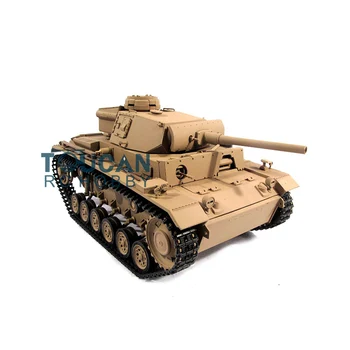 Mato 100% металлический желтый немецкий танк Panzer III Infrared RTR RC Tank 1223 Усиленные металлические шестерни RC Модель TH00659-SMT8