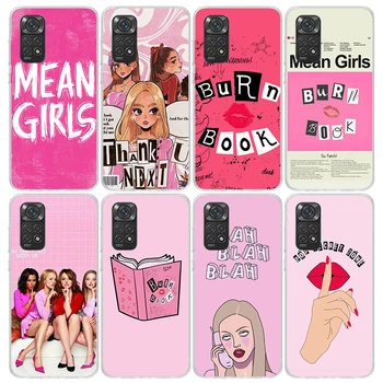 Mean Girls Burn Book Чехол для телефона Xiaomi Redmi Note 12S 12 11S 11 10S 10 Крышка 11E 11T Pro Plus 9 9S 9T 8 8T 7 Print Fundas