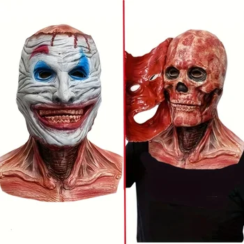 Move mouth Мужская латексная маска с черепом ужасов для вечеринки маскарад костюм хэллоуин шоу реквизит смешная мужская маска для лица