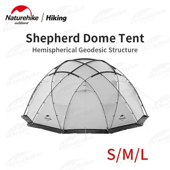 Naturehike SHEPHERO Dome Кемпинговая палатка Hemispherical 75D полиэстер Плед 3000 мм Большое пространство 17㎡ Палатка для снежного лагеря со снежной юбкой