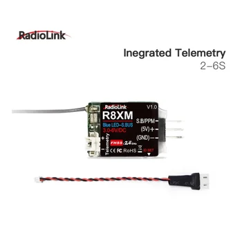 Radiolink 8-канальный мини-приемник R8XM 2,4 ГГц Встроенная телеметрия Напряжение автомобиля 4000 метров Управление и расстояние телеметрии
