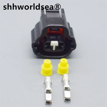 shhworldsea 2-контактный автоматический электрический датчик штекер автомобильный разъем для Lexus Toyota Solenoid 7283-7526-40 90980-11162