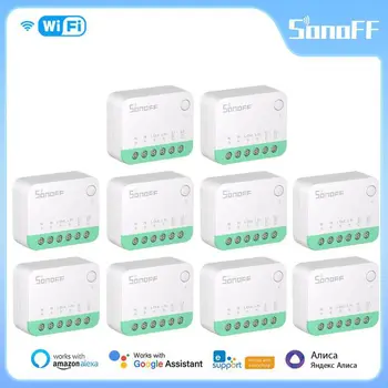 SONOFF MINIR4M WiFi Smart Switch Умный домашний выключатель Отсоединить реле Совместимость с eWeLink Голосовое управление Alexa Google Assistant