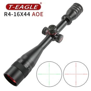 T-EAGLE-R 4-16x44 Охотничьи оптические прицелы с красно-зеленой подсветкой Тактический прицел для страйкбольного пневматического оружия