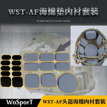 WoSporT Набор пенопластовых вкладышей для охоты на открытом воздухе WST-AF Защитный вкладыш для шлема Помните о защите головы Пена с эффектом памяти