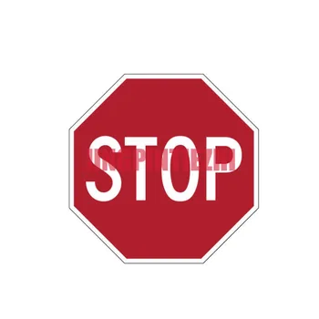 Автомобильные наклейки Виниловая наклейка для мотоцикла Украшение Предупреждающий знак для ноутбука STOP Наклейки на шлем для шоссейных гонок