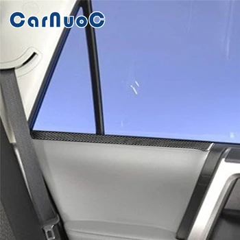  Автомобильные наклейки из углеродного волокна Дверные декоративные полосы Накладка крышки для Toyota Supercar 4runner 2010-2020 Аксессуары для интерьера