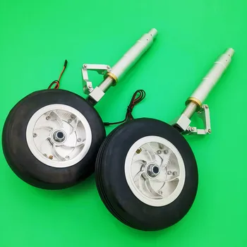  Антивибрационное шасси с ЧПУ с пневматическим колесом с электрическим тормозом для радиоуправляемого самолета с турбиной реактивного дрона класса от 30 до 40 кг