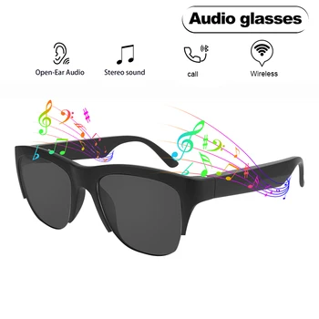 Беспроводные наушники Bluetooth 5.3 Солнцезащитные очки - Наслаждайтесь музыкой Беспроводная громкая связь Звонки Музыка Спортивные очки на открытом воздухе TWS