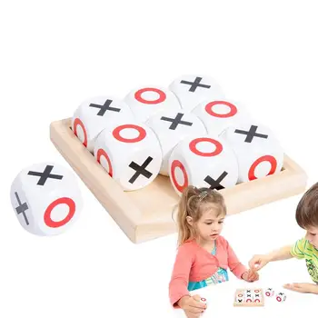 Взаимодействие родителей и детей Деревянная настольная игра XOXO Game Забавная развивающая интеллектуальная развивающая развивающая игрушка