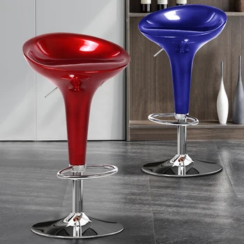 Дизайнерские барные стулья составляют современные табуреты Парикмахерские вращающиеся барные стулья Бочка Металлический шезлонг Дизайнерская мебель FG261