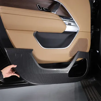 Для Land Rover Range Rover Vogue 2023 2024 ABS Автомобильная дверь из углеродного волокна Наклейка на панель защиты от удара Автомобильные аксессуары (расширенная версия)