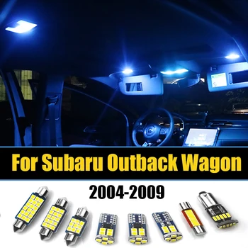 Для Subaru Outback BL BP Wagon BP 2004 2004 2005 2006 2007 2008 2009 Автомобильная светодиодная купольная лампа Дверной номерной знак Багажник Фары Аксессуары