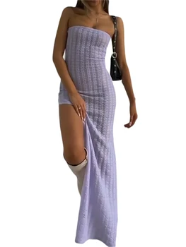 Женская пляжная одежда Y2K Соблазнительное кружевное сетчатое платье-накидка с вырезом на шее Дизайн без рукавов и стиль без спинки