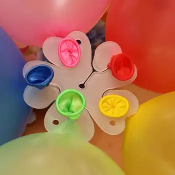 Зажимы для воздушных шаров Набор зажимов для воздушных шаров в форме цветка сливы Пластиковый зажим кронштейн Свадьба День рождения Воздушный шар Арка Фон Аксессуар